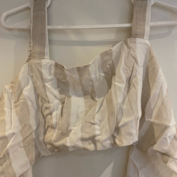 Striped cropped tank top - Picture 2 of 4